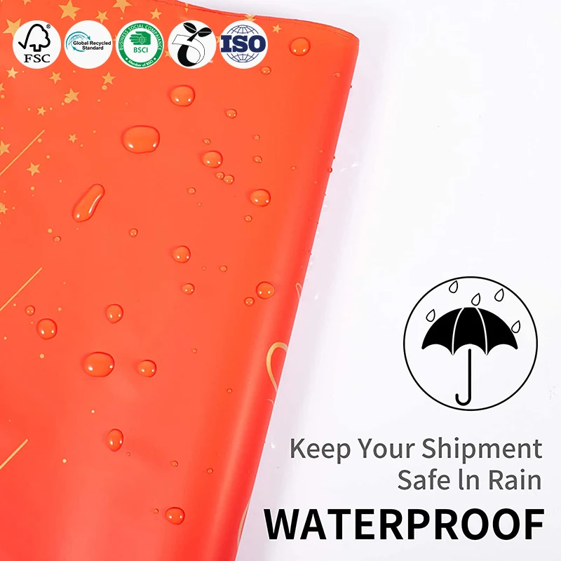 Custom Compostable Die Cut Plastic Thank You Clothing Packaging Shipping Courier Bags Poly Mailer with Handle