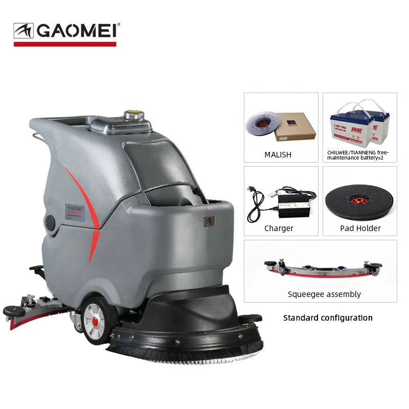 GAOMEI Tile Floor Washing Cleaning scrubber Machine electric tile scrubber GM50B