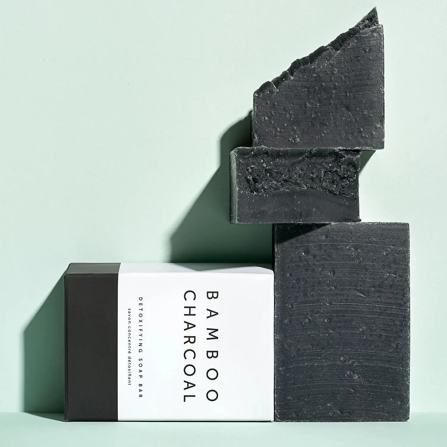 HanLinger Private Label Natural Organic Bamboo Charcoal Handmade Soap