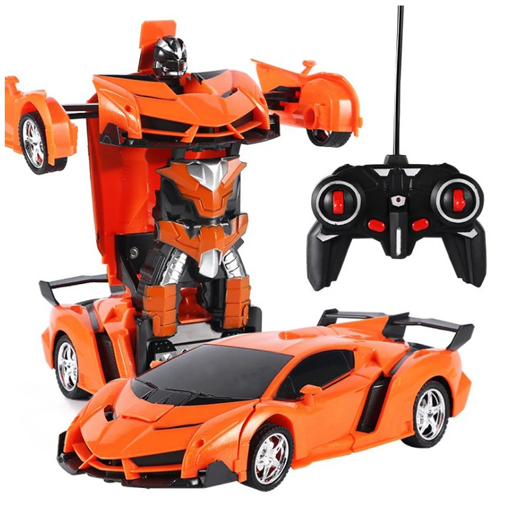 CE сертификация СИД 1:18 преобразование дистанционного управления RC автомобиль деформации робот автомобиль игрушка для детей