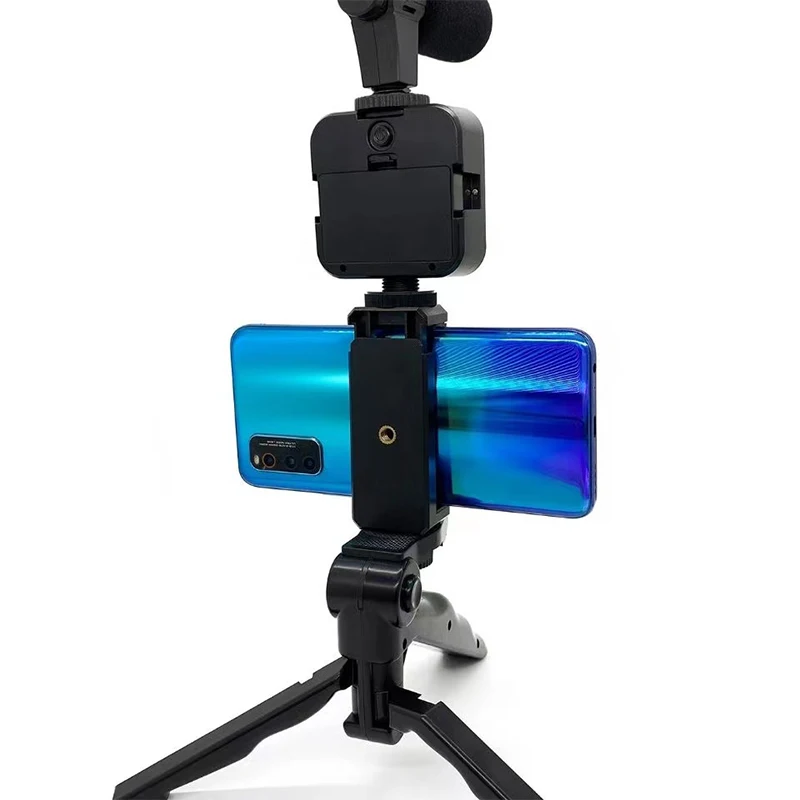Very suitable for live broadcast makeup belt ring light portable phone holder stand adjustable