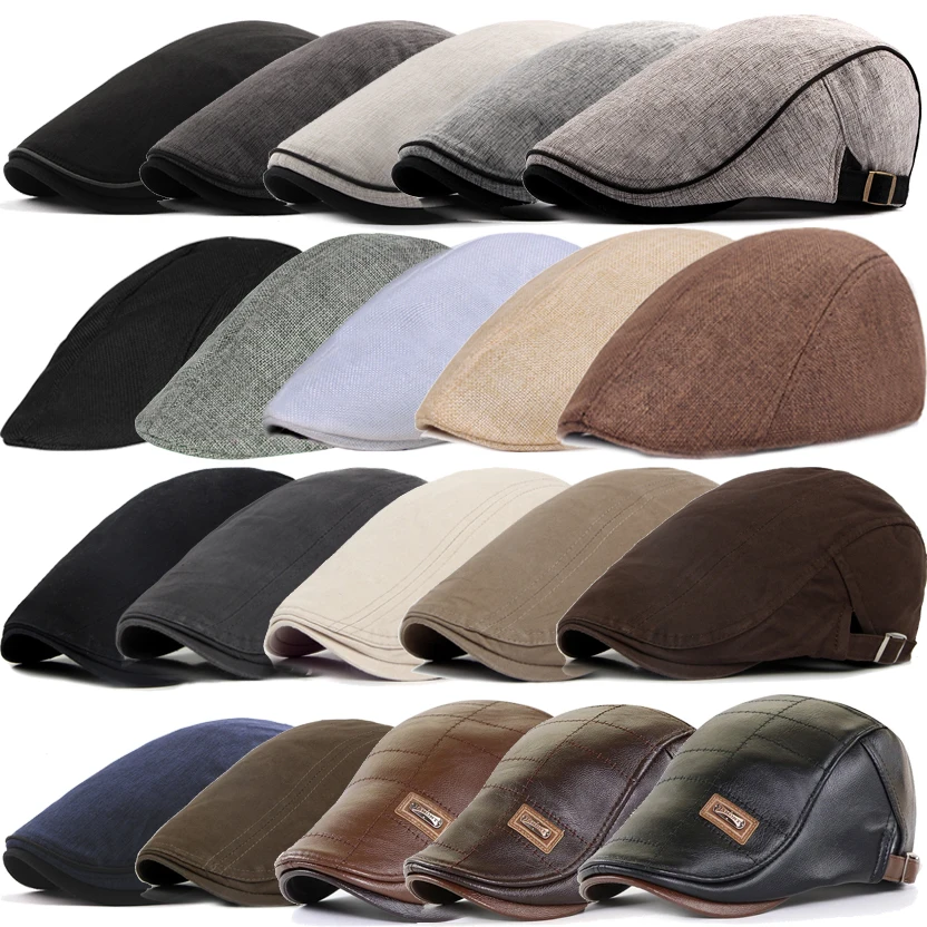 21 Types Berets 2021 Spring Autumn Winter Windproof Street Newsboy Beret Retro England Hat Men Hats Peaked Painter Caps