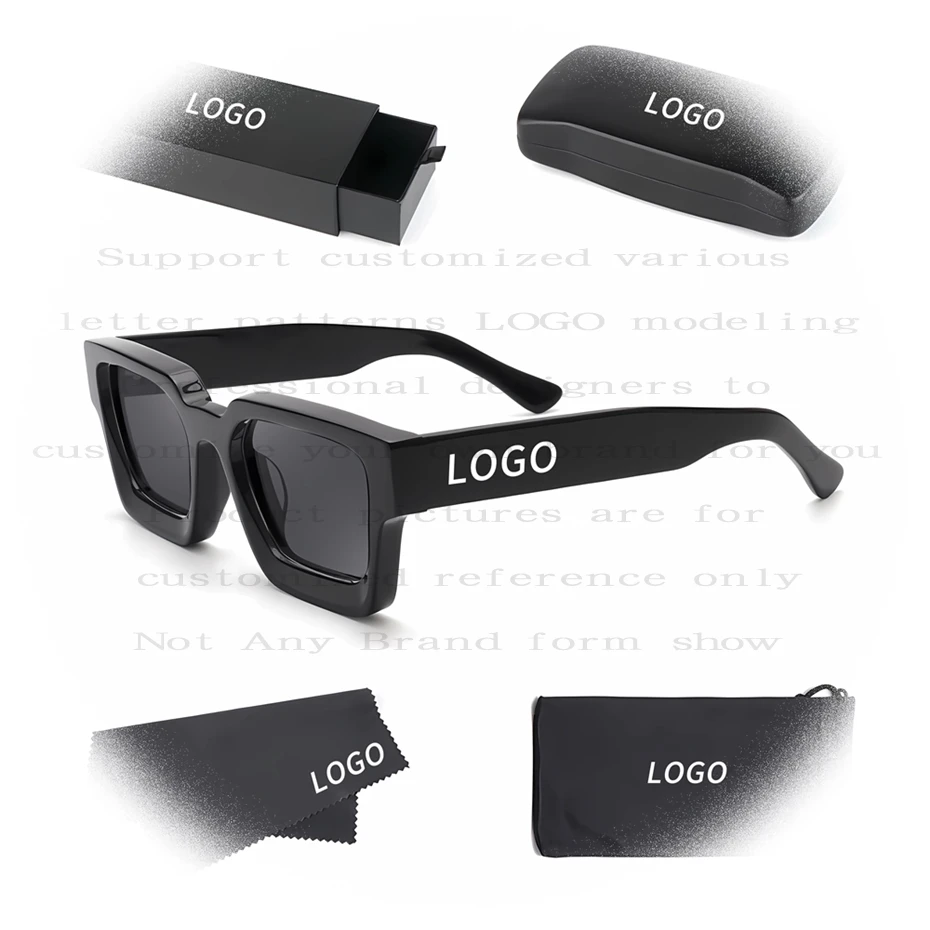 NEW smart glasses Lentes Gafas De Sol Hombre Designer Luxury Men Women Glasses Custom Shades Logo Tr90 Square Acetate Sunglasses