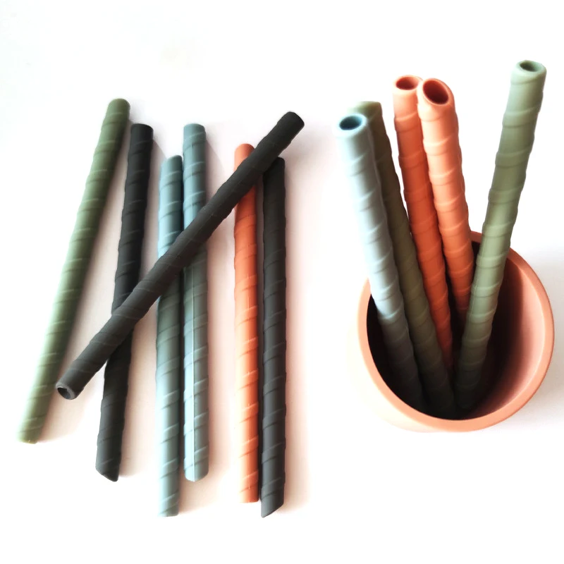 Top Seller 2022 Food Grade Foldable Reusable Silicone Drinking Straw