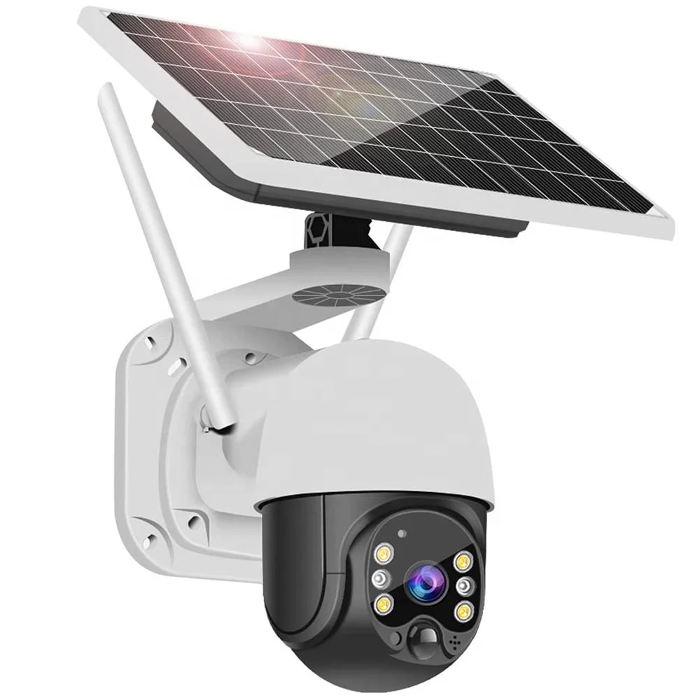 Водонепроницаемая 1080p 3MP ICSEE Солнечная Беспроводная 360 PIR Ptz уличная 4G солнечная Ip Wifi камера безопасности система Cctv сетевая