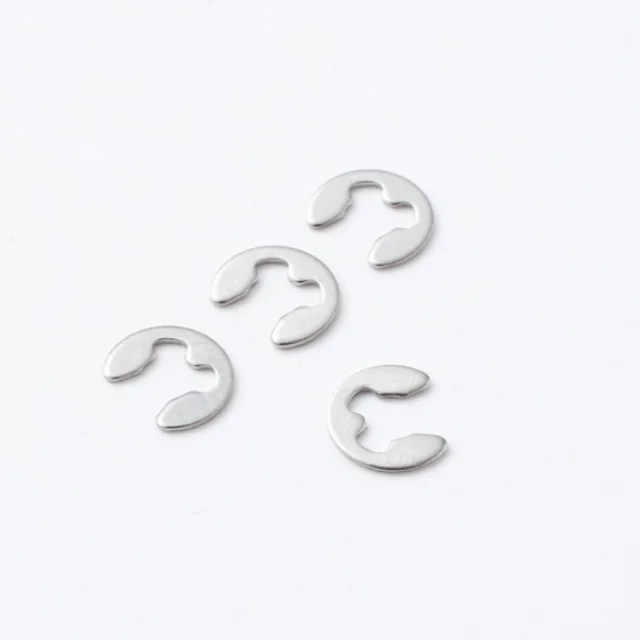 Открытое удерживающее кольцо 304 из нержавеющей стали и пластика на заказ e-type circlip