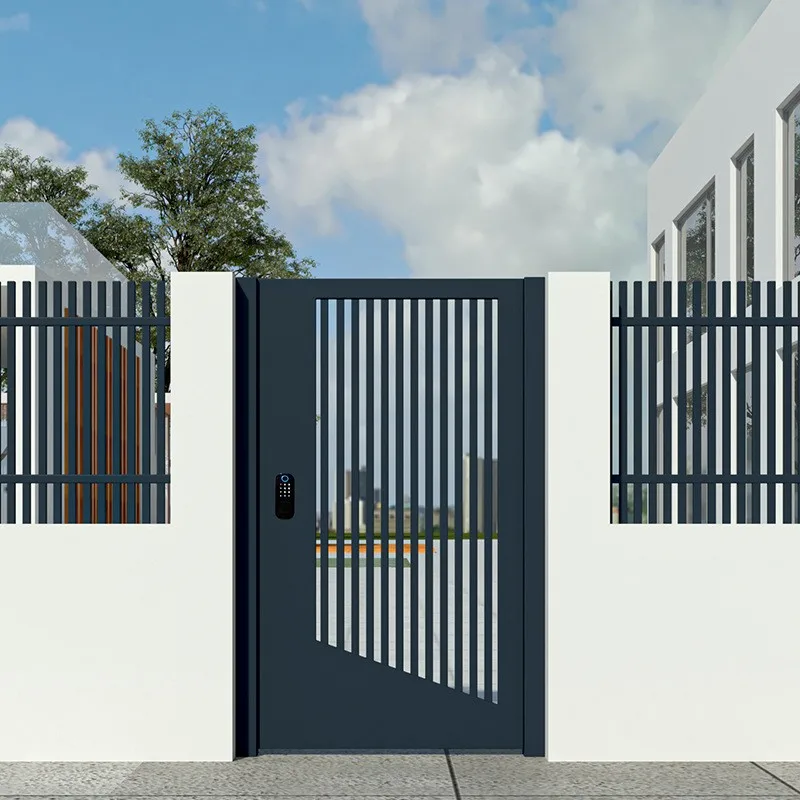 Latest Design Courtyard Gate House Gate Design High Quality Villa Main Entrance Gates Electric Modern Aluminum Gates