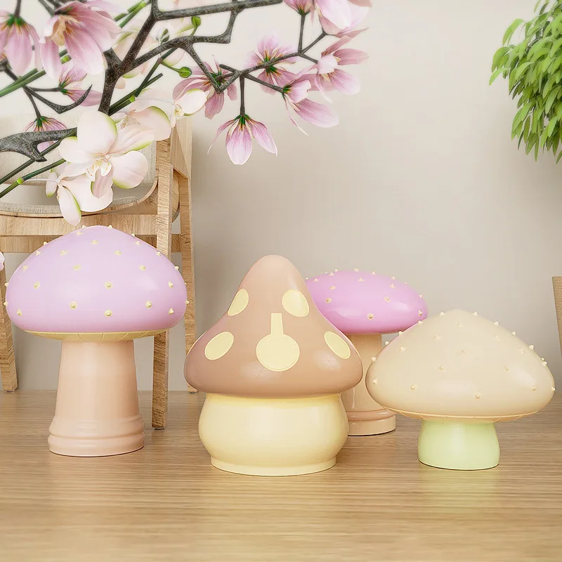 Z1367   Stereoscopic mushroom ornaments Silicone mold Garden art mold Resin gypsum mold