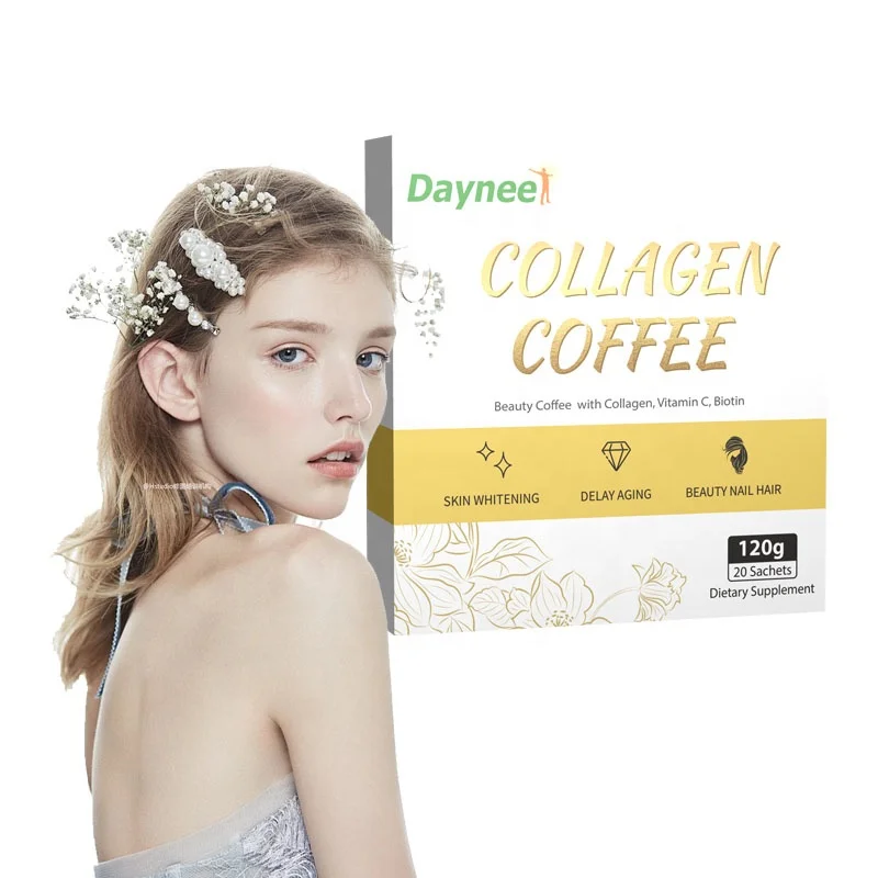 Private label свечение кофе витамин c отбеливание кожи коллаген с коллагеном