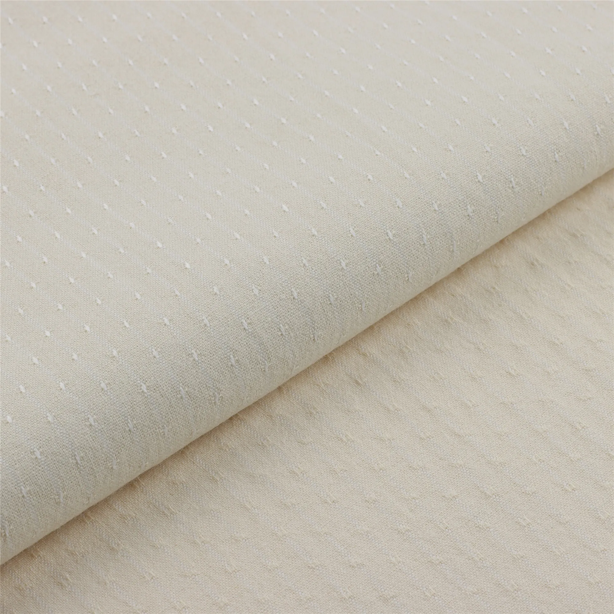 90% Cotton 10% Poly Blend Fabric 160Gsm Cotton Stripe Jacquard Fabric For T-Shirt Tank Top Clothing