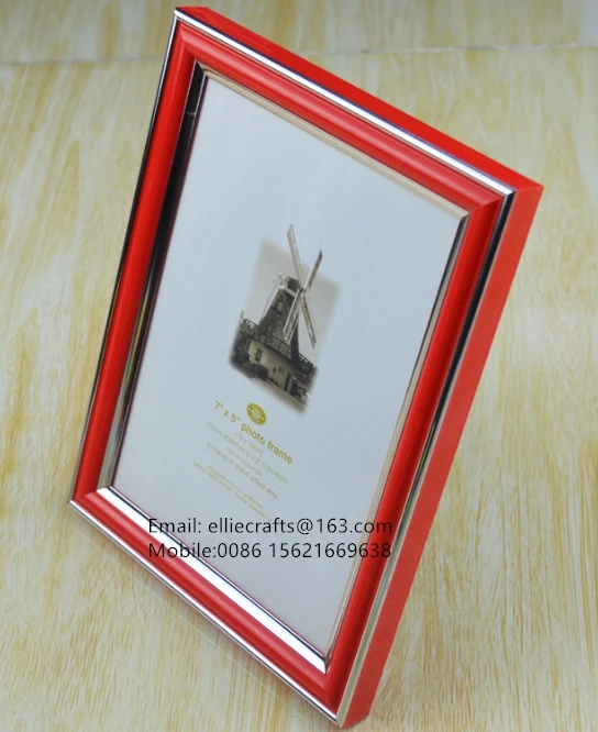 Wholesale PVC photo frame 20x15 plastic picture frame 10X15X21X30X40X50x70x100 cadre fotos molduras para fotos