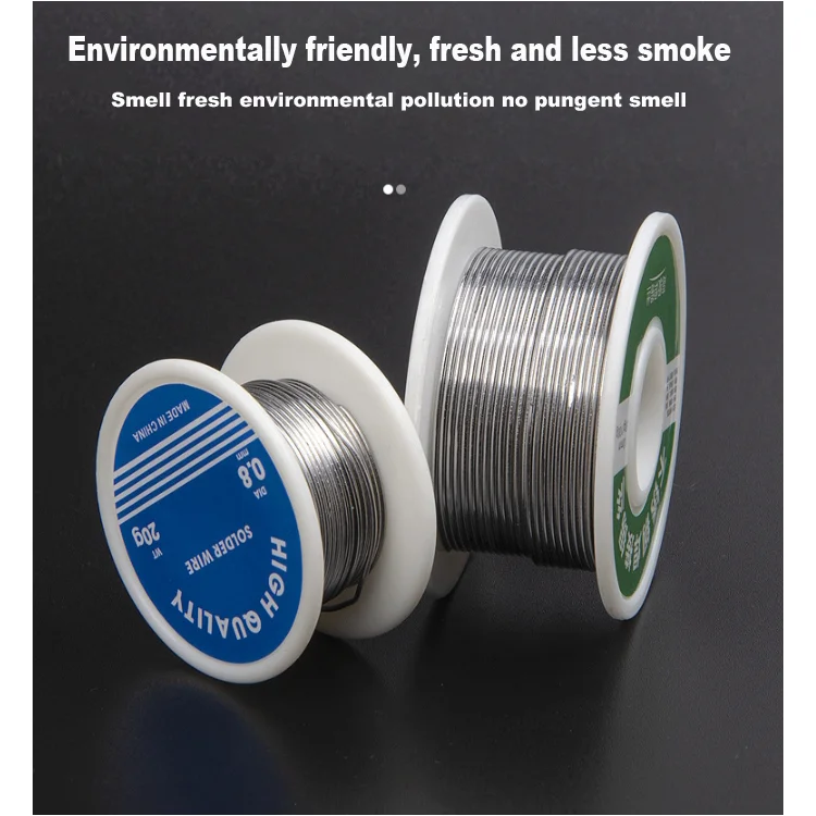 Manufacturers Direct Sales Large Roll Solder Wire 0.8 1.0mm  Environmental Lead-free Solder Wire 100g Smooth Tin