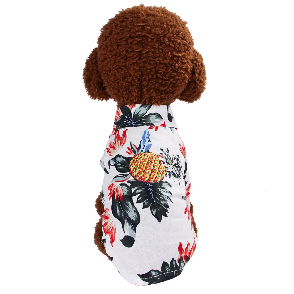 Summer printed shirts, clothes for small and medium-sized dog jersey pet clothes