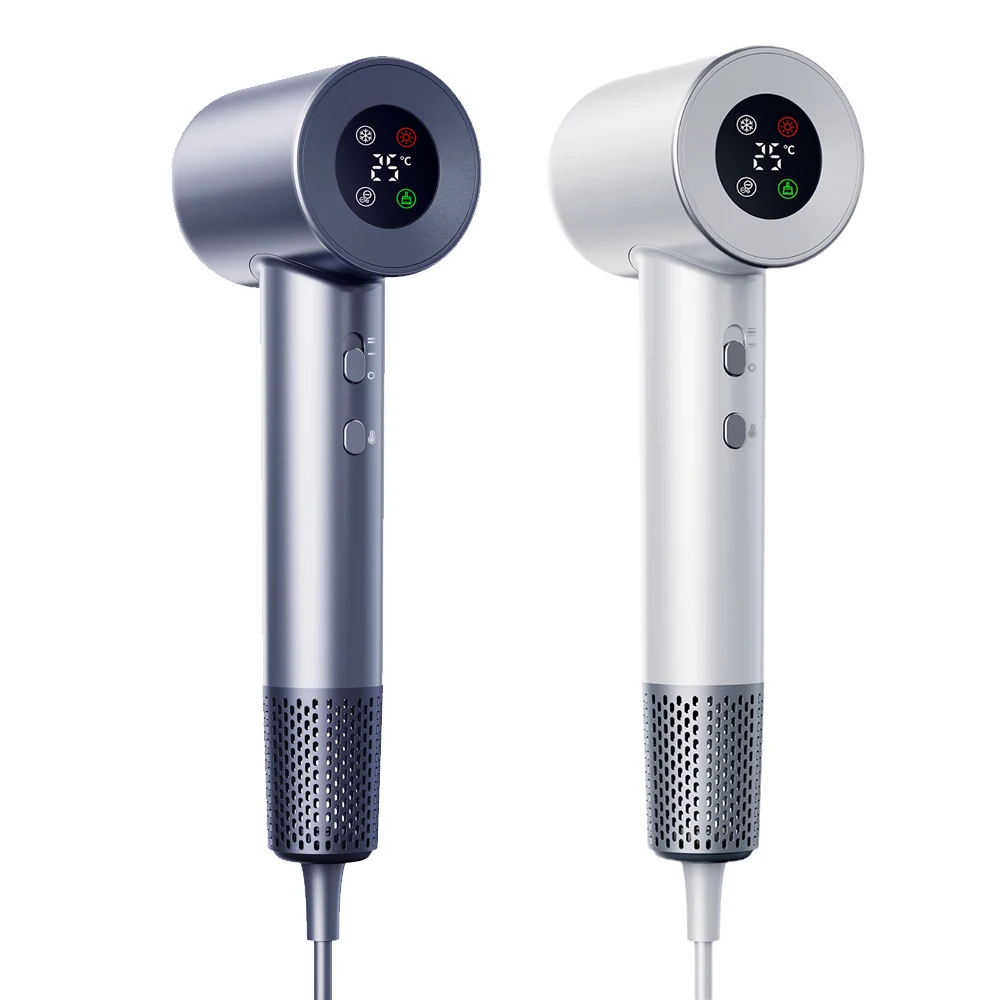 Babyvers Hair Dryer Brush Bldc Negative Ionic Blow Dryer Salon Air Hair Tool Set Magnetic Nozzle 110000 Rpm High Speed Hairdryer