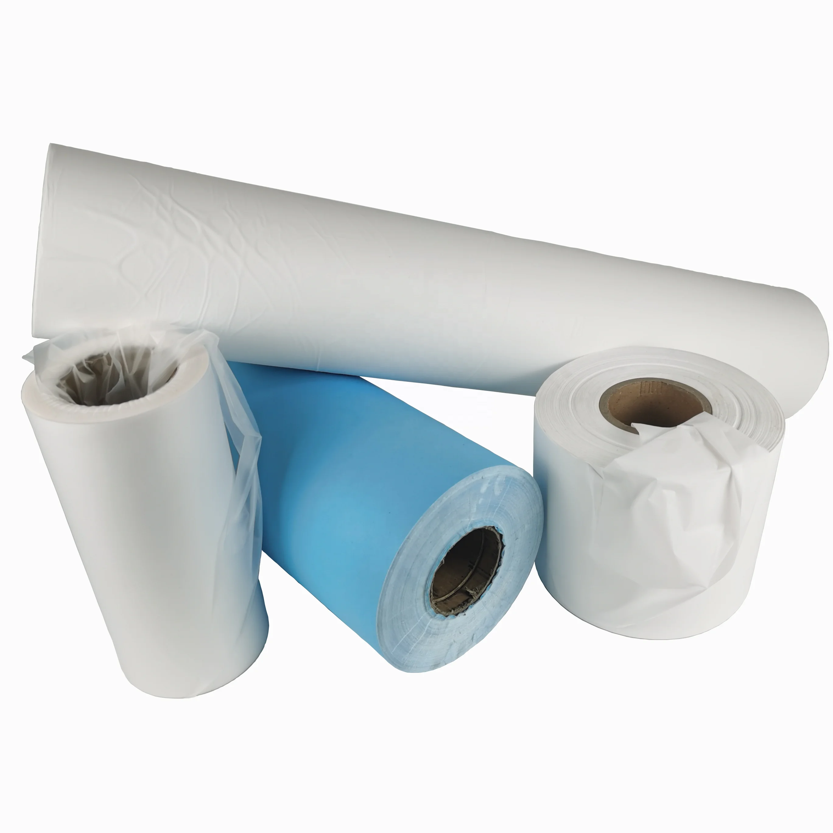 
OEM cast extrusion unbreathable pe film roll all white baby diapers 