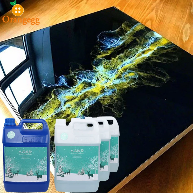 Orangegg Bulk Epoxy Resin Liquid Crystal Clear Epoxy Casting Resin For Table Top