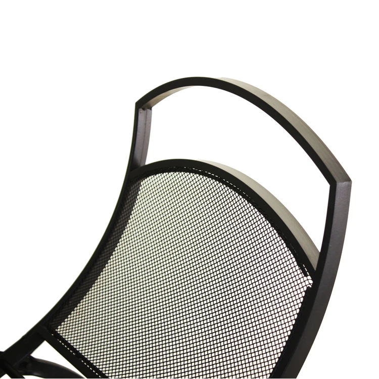 Basic fireplace log rack wood holder lumber storage stacking log bin black