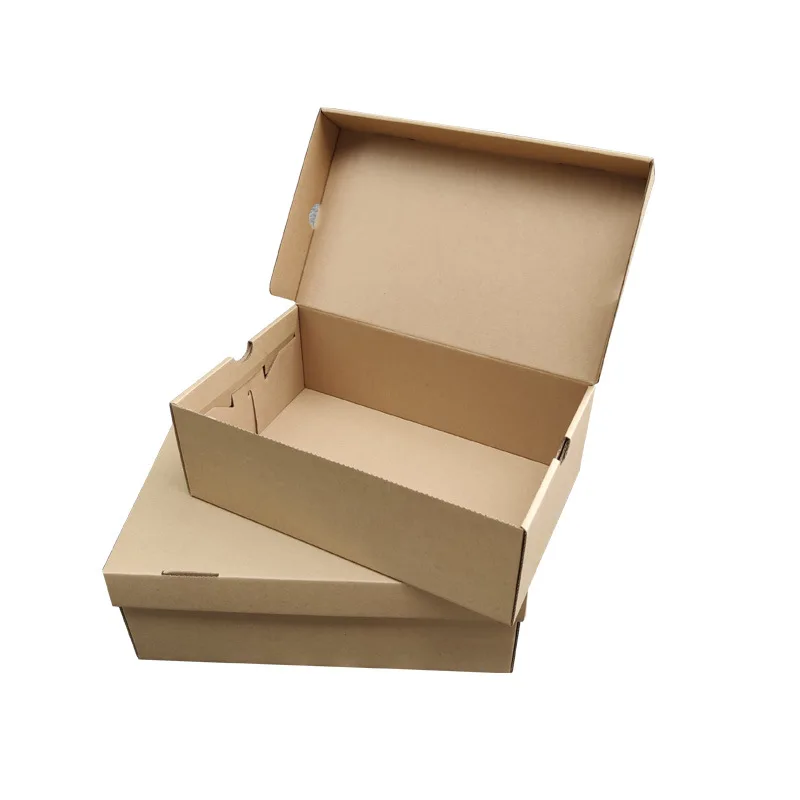 Large cardboard shoe clothes packaging box hardboard corrugated paper boxes luxury shoe boxes with custom logo