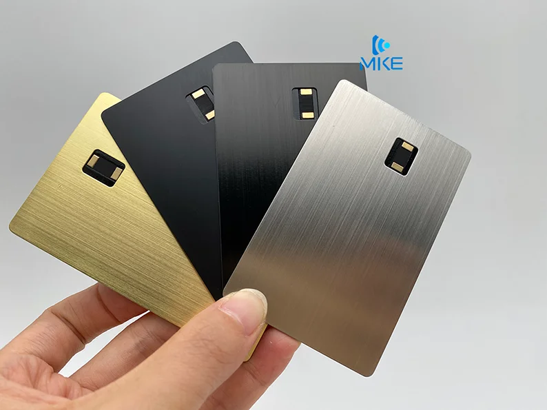 Popular 4442 4428 stainless steel programmable metal rfid card