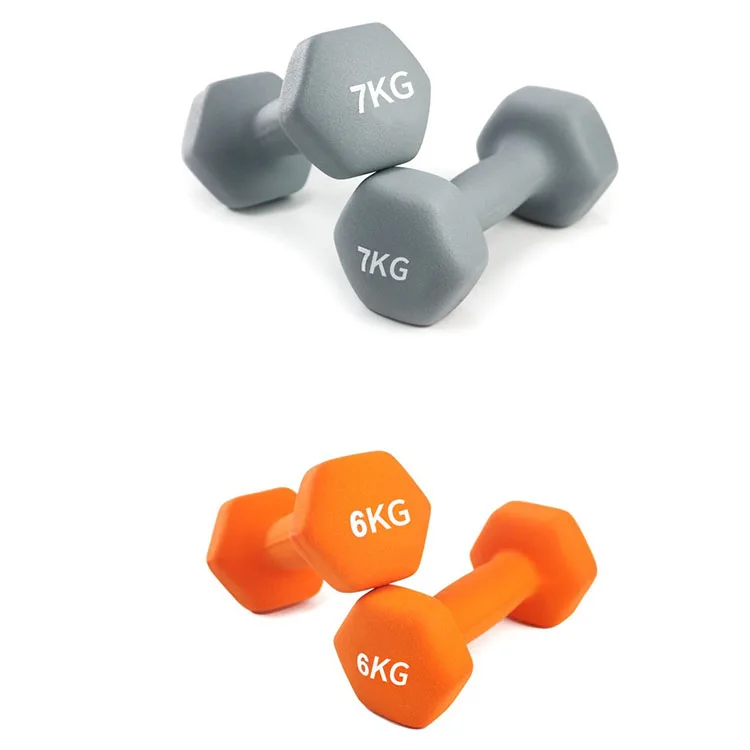 Wholesale Fitness Gym Exercise Design Small and Good-looking Dumbbell Sets Weights Lifting Adjustable Neoprene Dumbbells