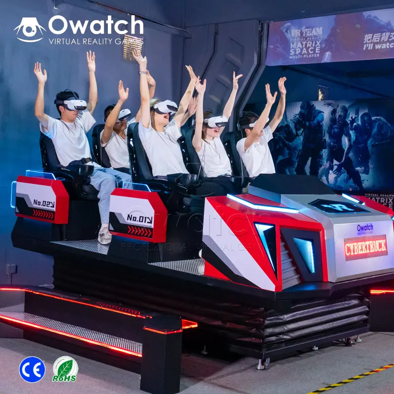 9D VR Simulator for Family Entertainment 6-Seater VR Cinema Theaters in Indoor Outdoor Shopping Malls & Airports Made PC Metal