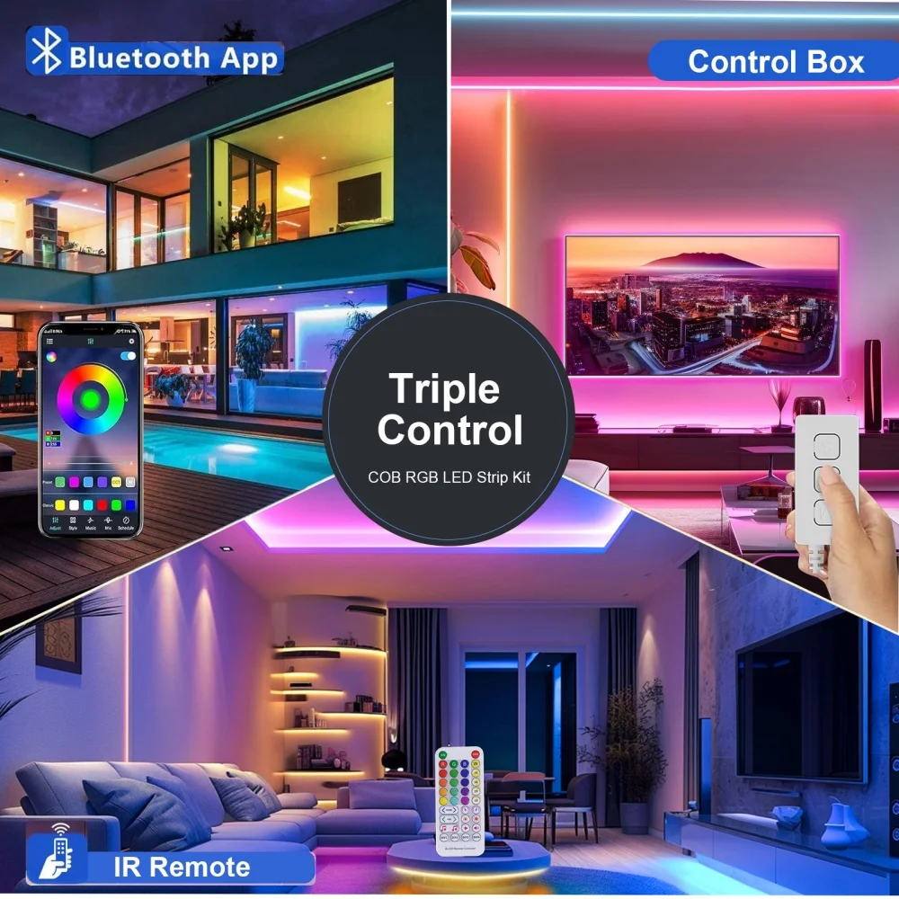 striscia led argb wrgb 24v multicolore con telecomando led striscia custodia luci esterno ip66 impermeabile striscia led cob