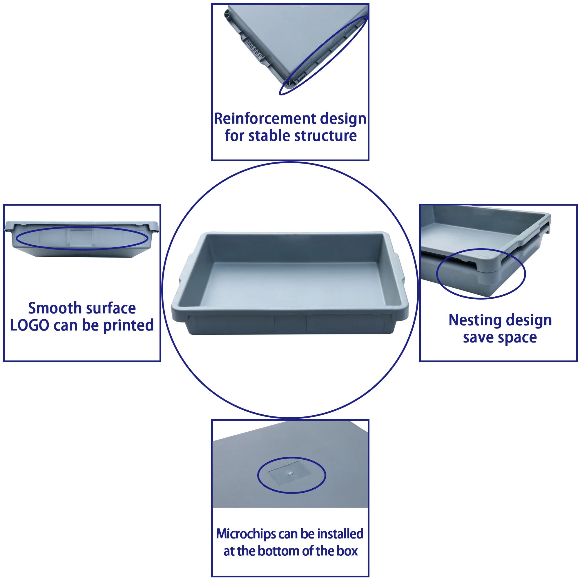 QS Anti static plastic pallet airport tray airport equipment