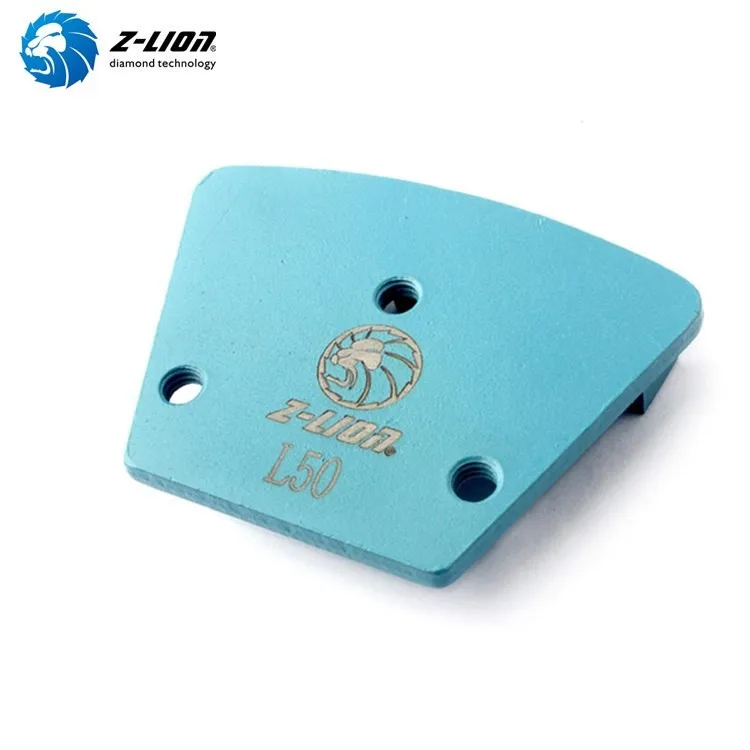 Z-LION 2 Segments Diamond Metal Bond Trapezoid Grinding Pad for Concrete Floor ZL-16L