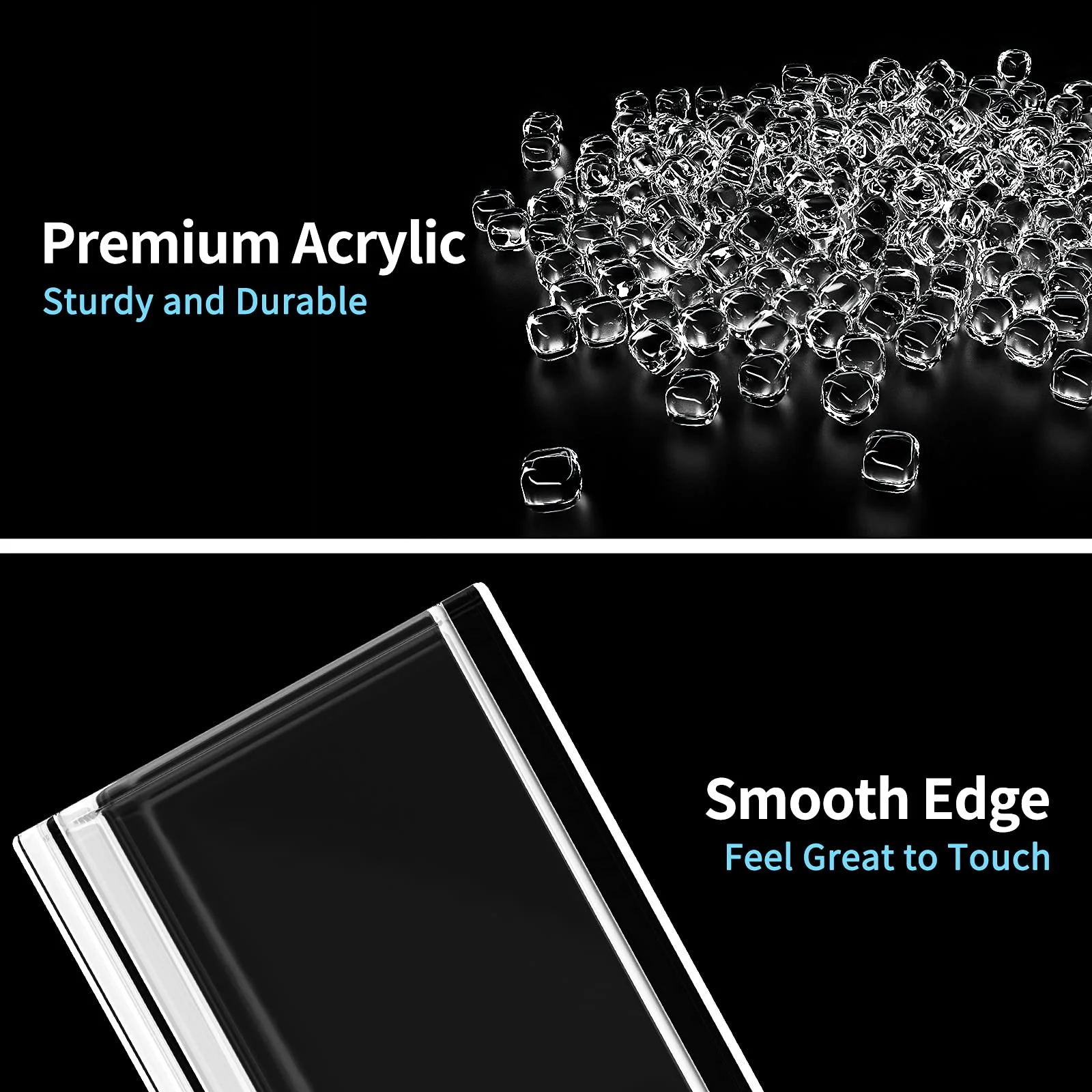 MaxGear Clear Marker Organizer Acrylic Makeup Brush Storage Desk Accessories Phone Holder Pencil Cups Pen Holder for Desktop