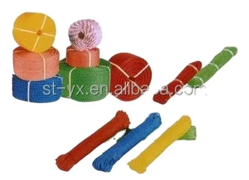 100% чистый материал полиэтиленовая веревка веревку полиэтилена HDPE витой 3 нити упаковка