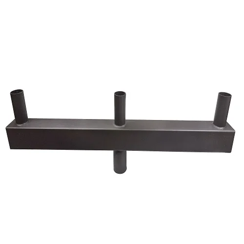 
Vertical Tenon Adaptor Low Profile Bullhom with 3 Tenons For Three Parking Lot Street light, flood, LED shoebox mounting 