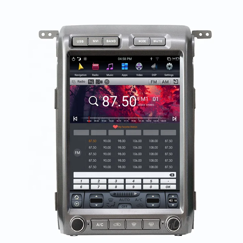  Автомобильный мультимедийный плеер PX6 с вертикальным экраном радио GPS-навигацией для Ford F150 2009-2014 CarPlay + DSP голосовым
