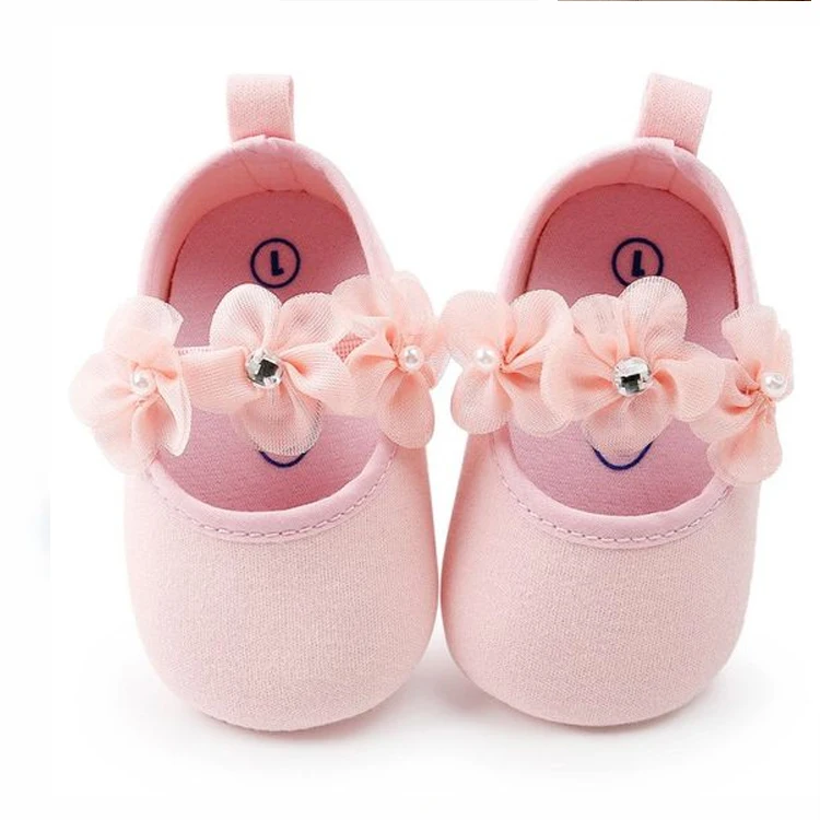 Flowers Newborn Cute Baby Girls Floral Casual First Walker Shoes Infant Baby Girl Princess Soft Sole Prewalker T