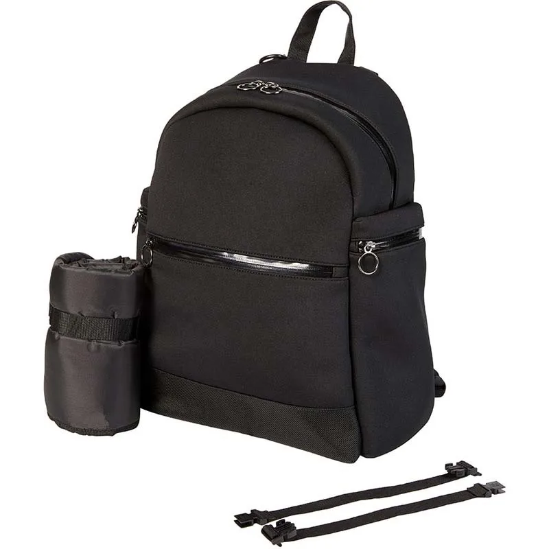 Factory High Quality Portable Backpack Neoprene Black Diaper Bag Backpack Diaper Packaging Bag Custom Baby Diaper Bags