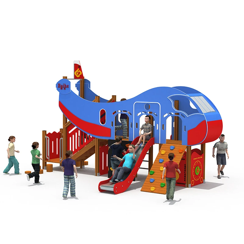 Kids Playground Wooden Playground Kids Playground Game Center Wooden Large Unique Design Outdoor