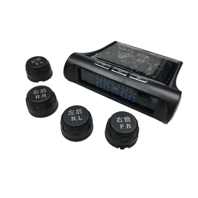 TPMS External Tire Pressure Monitor Automotive Wireless Solar Tire Pressure Monitoring Wireless