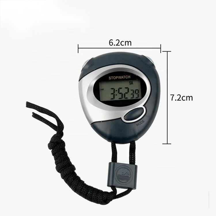 Customized logo portable plastic single cahannel memory digital stopwatch