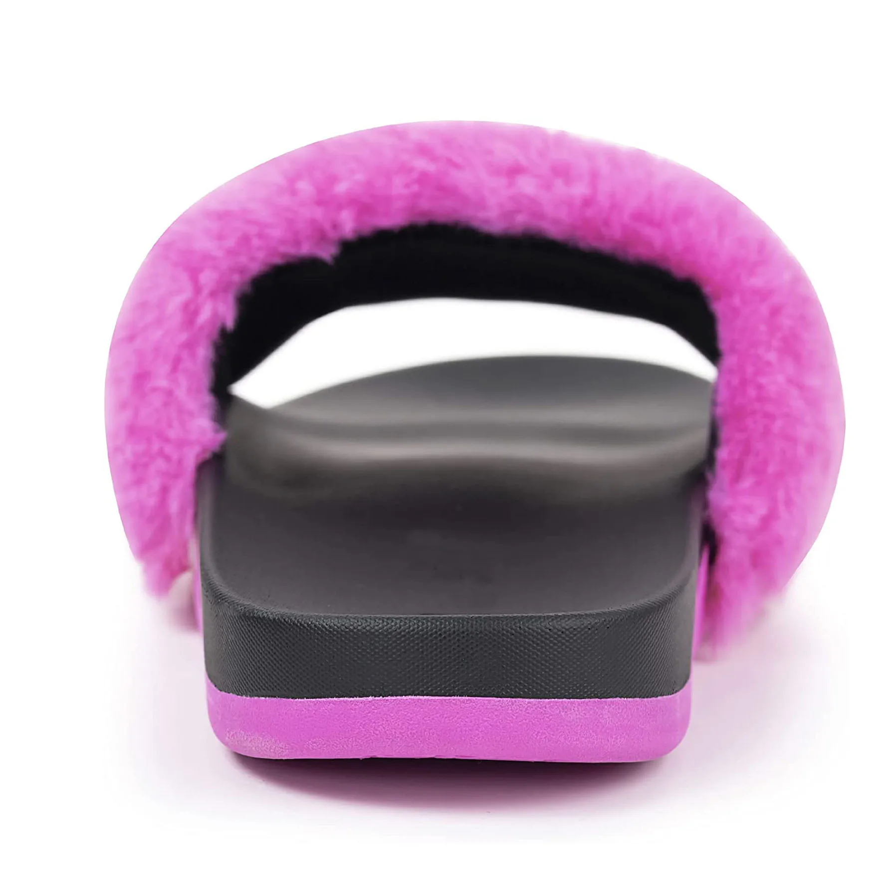 Wholesale Summer Furry Sandals Fluffy Real Fox Hair Fashion Fur Slippers Raccoon Fur Slides For Women