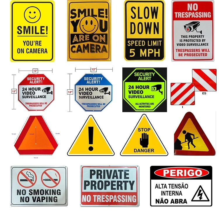 Work Safety Road Warning Symbols Signs Metal Road Safety Signage Street Sign Logo Traffic Safety Construction Caution Sign Board