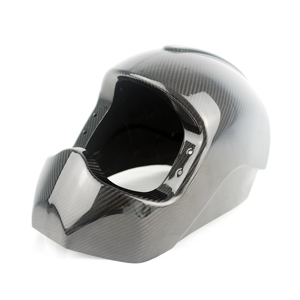 Carbon fiber with glassfibre inside OEM customized molding helmet for CFRP GFRP motorcycle motorbike racing safety fire fighting