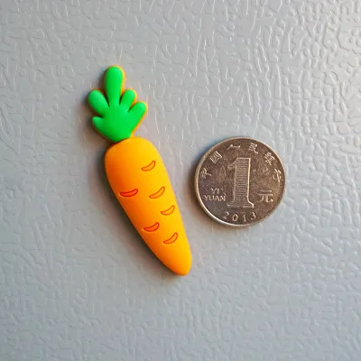 custom PVC fridge magnet 3d  3d refrigerator sticker soft fruit rubber pvc fridge magnets vegetable refrigerator magnets