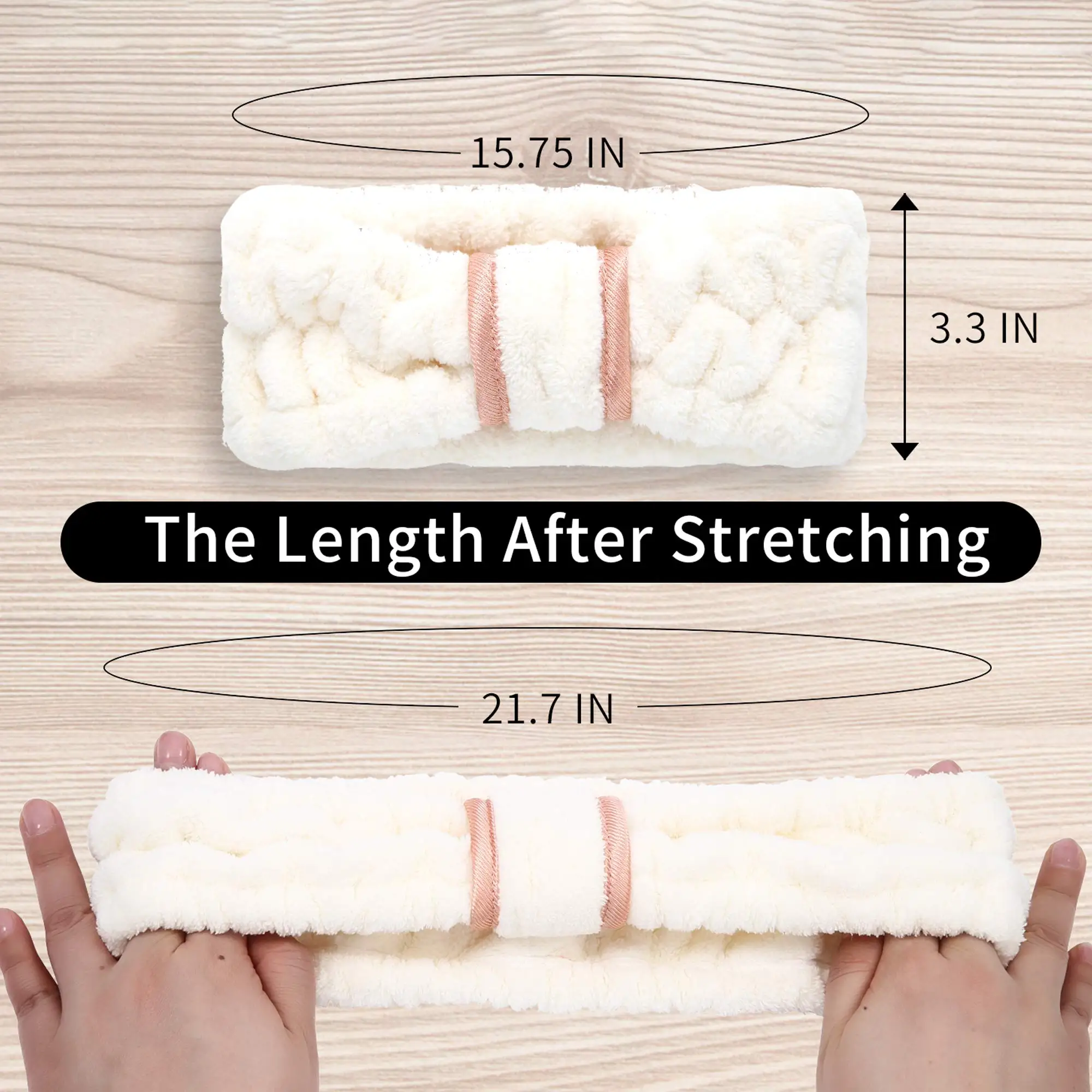 Microfiber Makeup Headband with Bow Hair Band for Washing Face Facials Skincare Shower Purple headband