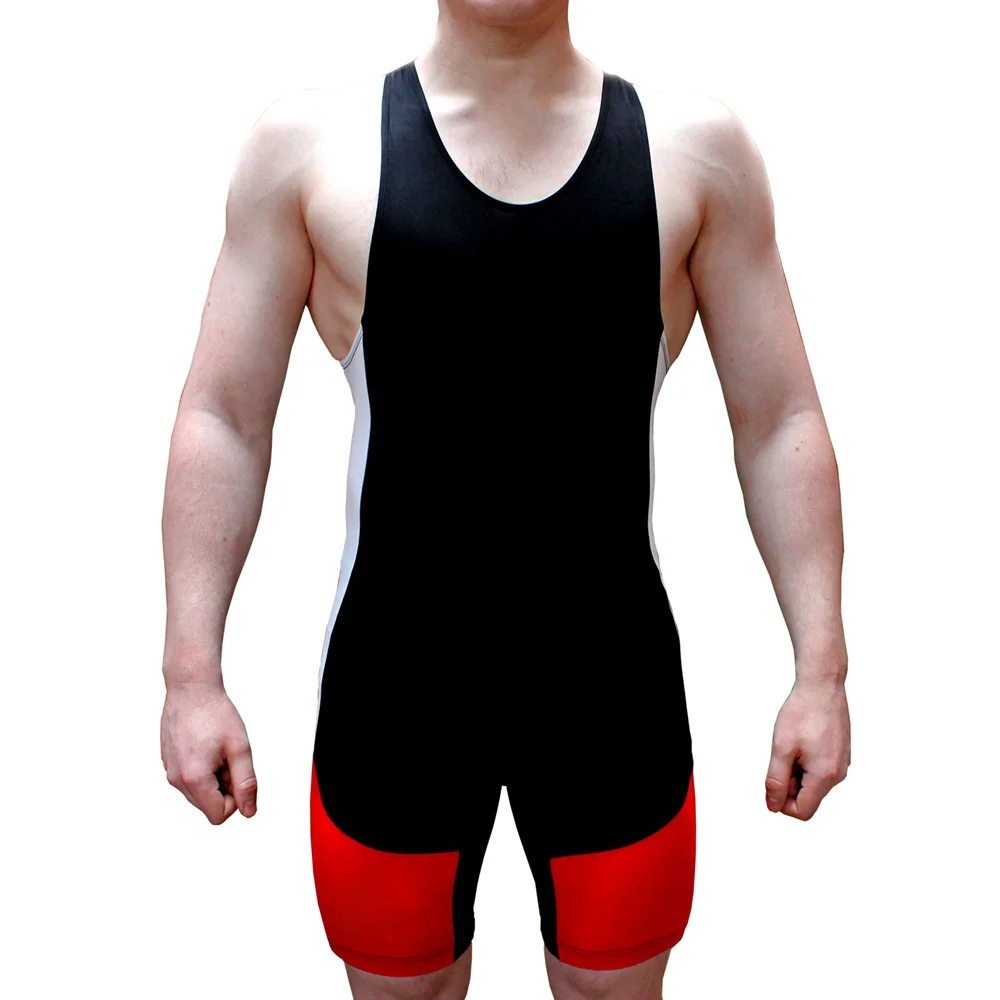 Wrestling Singlet high quality Sublimation Cheap Gym Training Men Powerlifting fitness exercise stretchable body suit