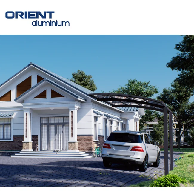 Customised Garage Aluminium Frame Carport with Polycarbonate Sheet Roofing Sunshade Canopies