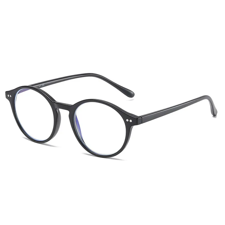 Unisex Optical Glasses Plastic Round Frame Anti Blue Light Prescription Glasses