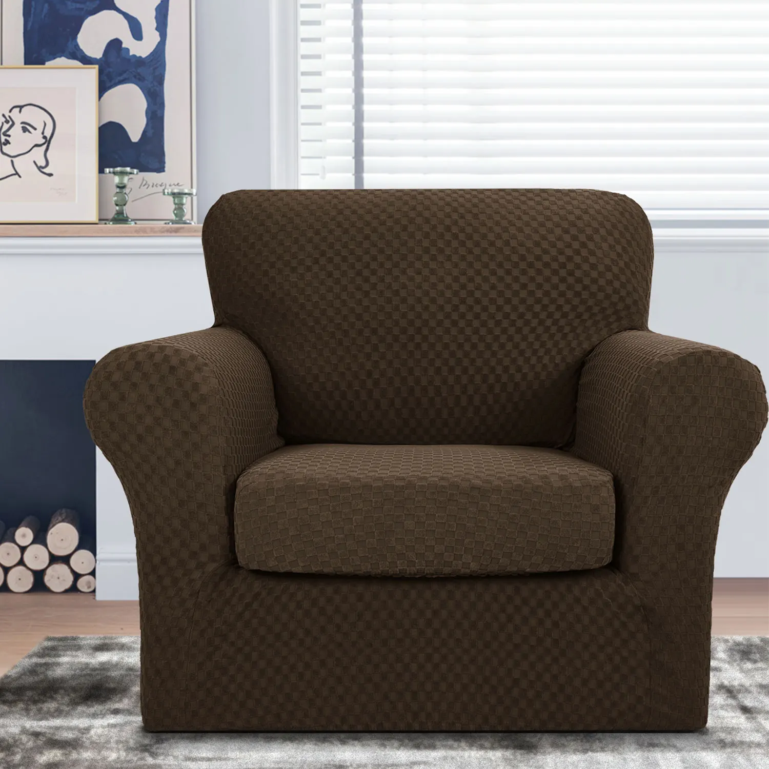 Plain Dyed 1 Seat Sofa Couch Cover Wholesale All-Inclusive Fast Shipping Sofa Cover