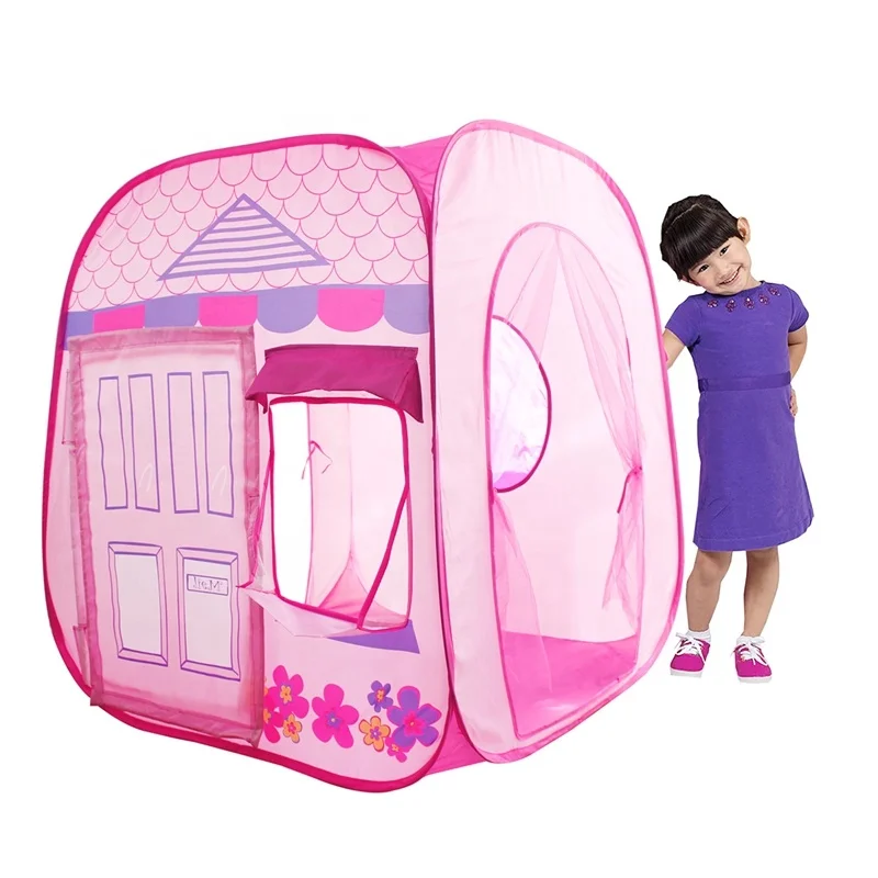 Pop up with Mesh Tent Outdoor Girls Playing Magic Dressing Castle Tent