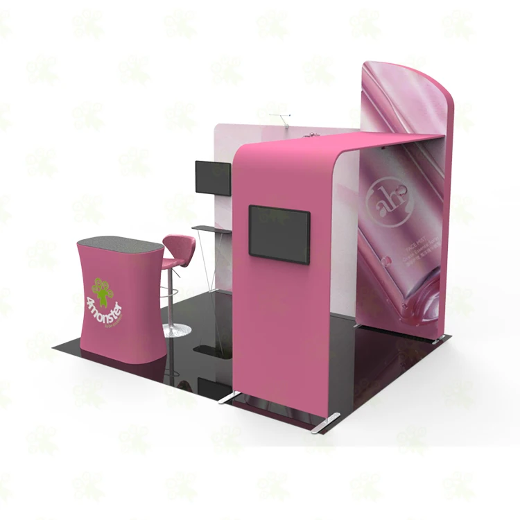 Hot selling special aluminum  10x10 trade show booth cosmetic