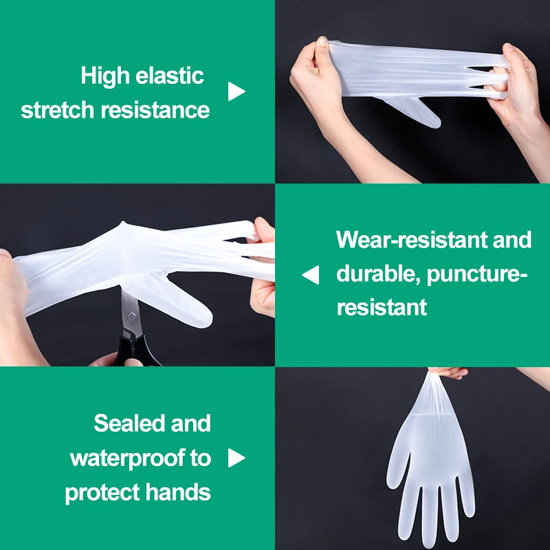 Wholesale vinyl powder free glovees disposable waterproof and transparent vinyl glovees household inspection PVC vinyl glovees