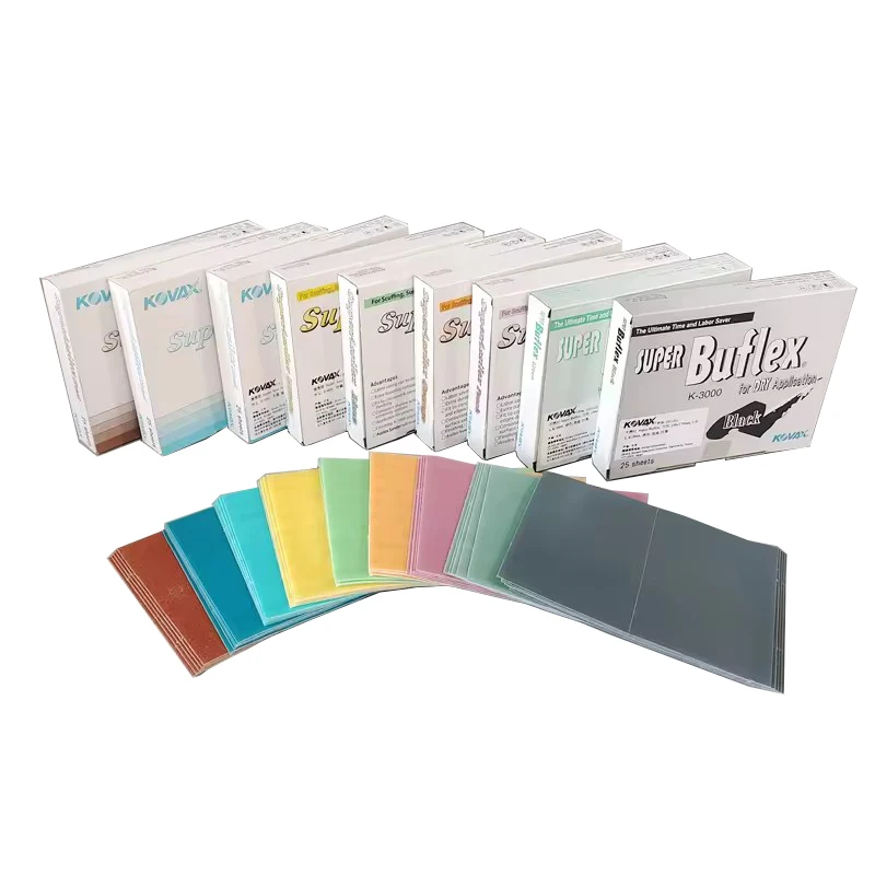 Japanese KOVAX sandpaper SuperAssilex finish spraying primer polishing sandpaper car paint treatment abrasive 25PC 240 -3000grit